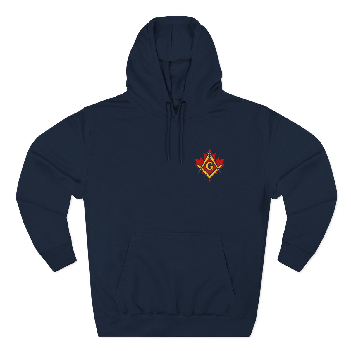 Master Mason Blue Lodge Canada Jurisdiction Hoodie - Stitched Insignia Detail - Bricks Masons