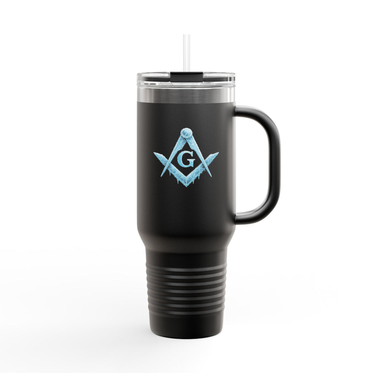 Master Mason Blue Lodge Ringneck Tumbler - Frosty Square & Compass G Design - Bricks Masons