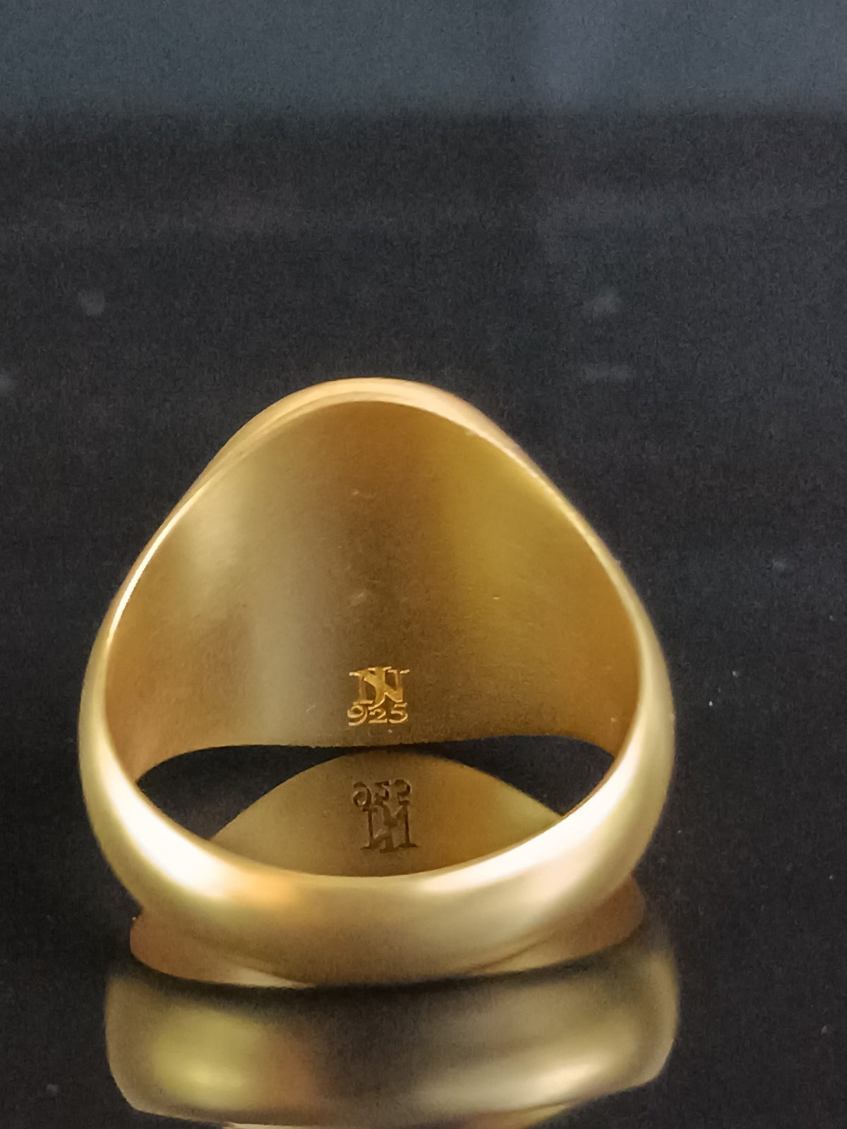 Master Mason Blue Lodge Ring - Embossed Square & Compass G - Bricks Masons