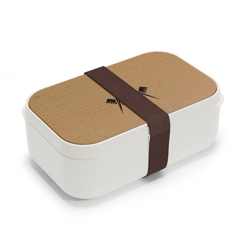 Master Mason Blue Lodge Lunch Box - Square & Compass G Wooden Lid - Bricks Masons
