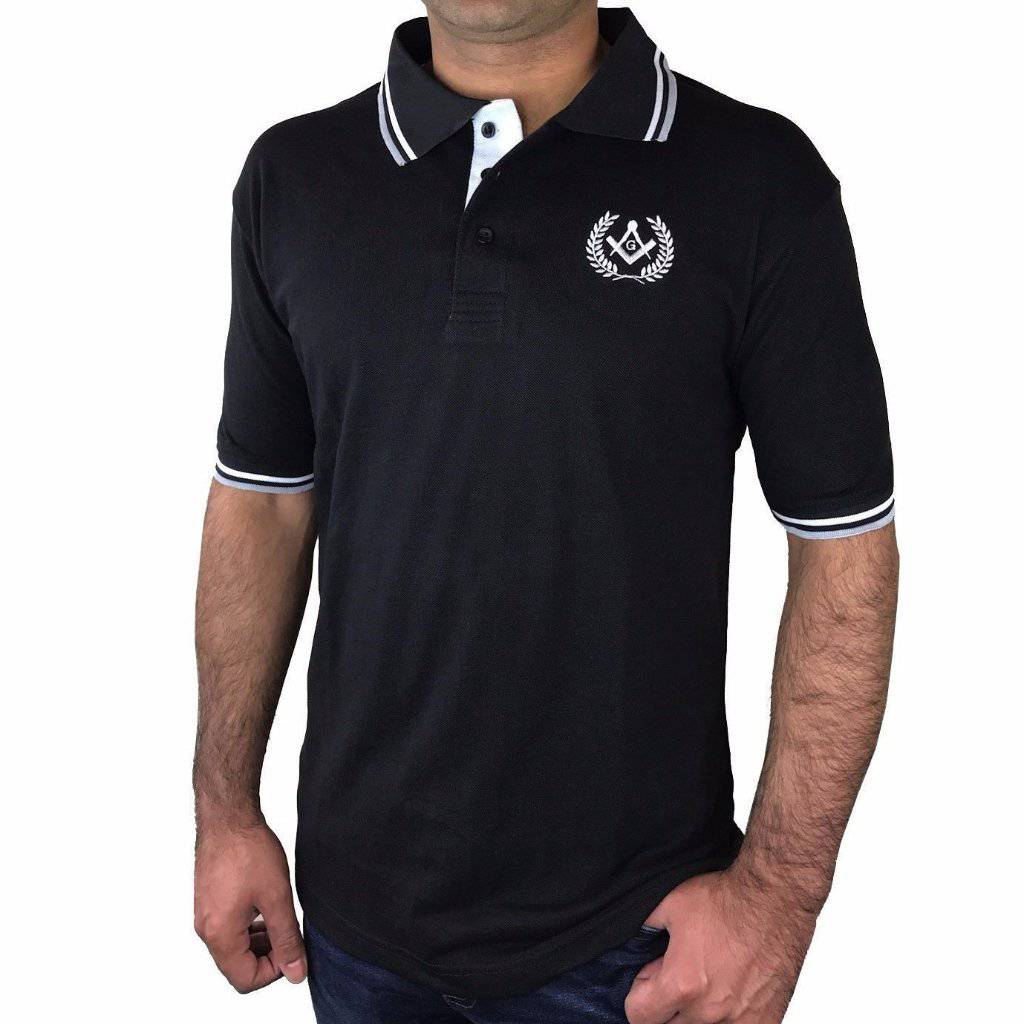 Master Mason Blue Lodge Polo Shirt - Various Colors Square & Compass G - Bricks Masons