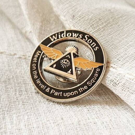 Widows Sons Lapel Pin - Metal 27mm - Bricks Masons