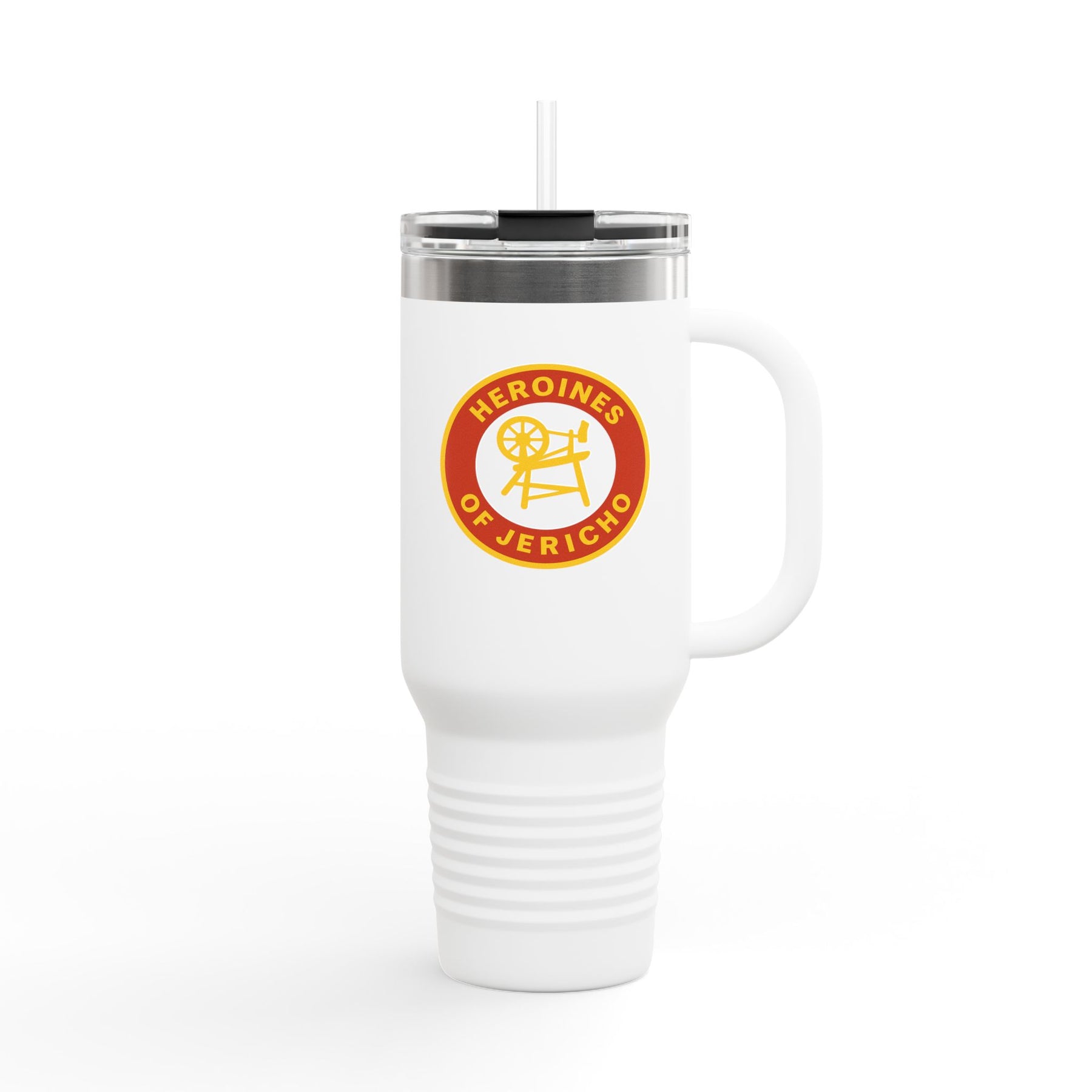 Heroines of Jericho Ringneck Tumbler - Red & Yellow Stainless Steel & Insulated - Bricks Masons