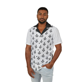 Men's Hawaiian Camp Shirt (AOP) - Bricks Masons
