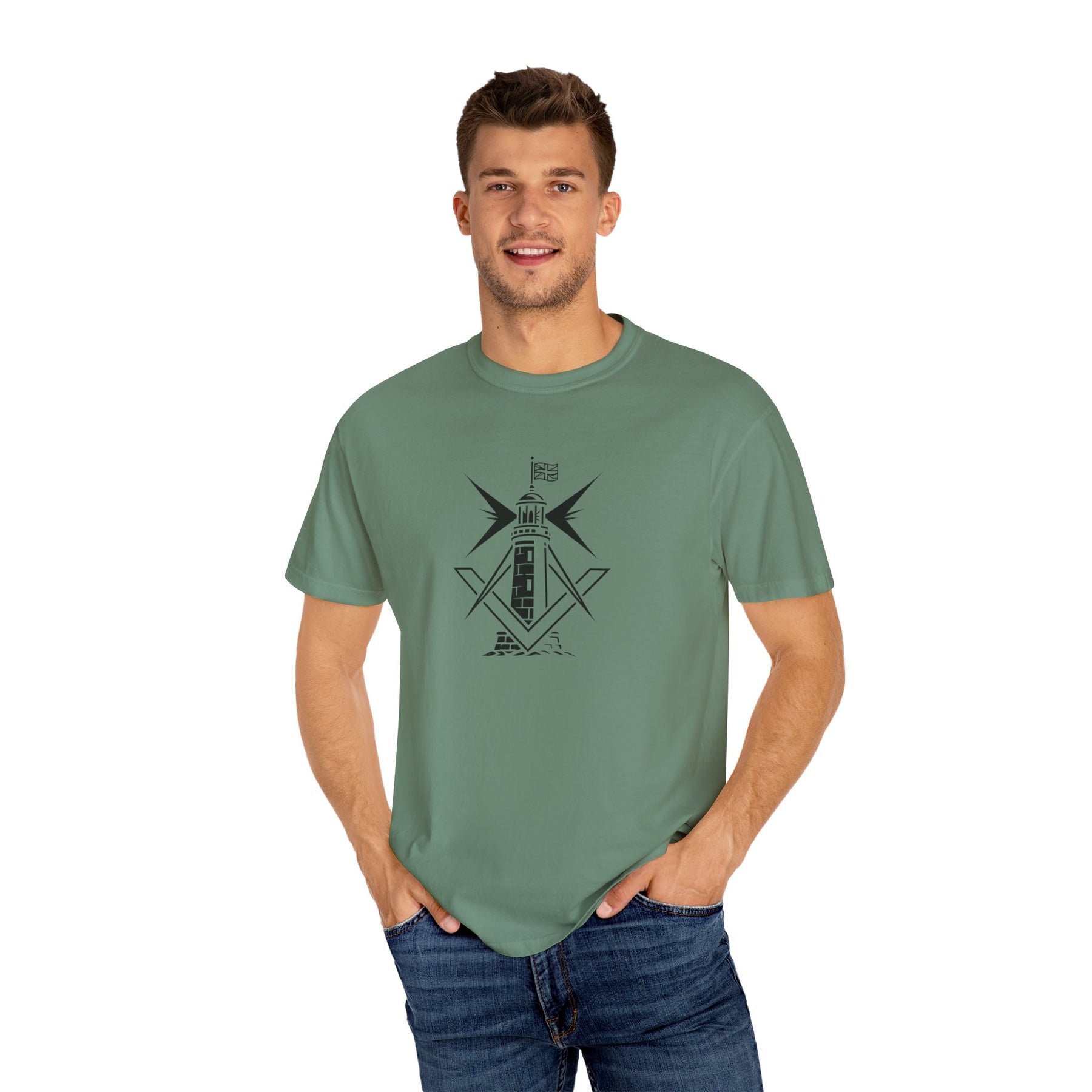 Master Mason Craft T-Shirt - United Kingdom Beacon of Brotherhood - Bricks Masons