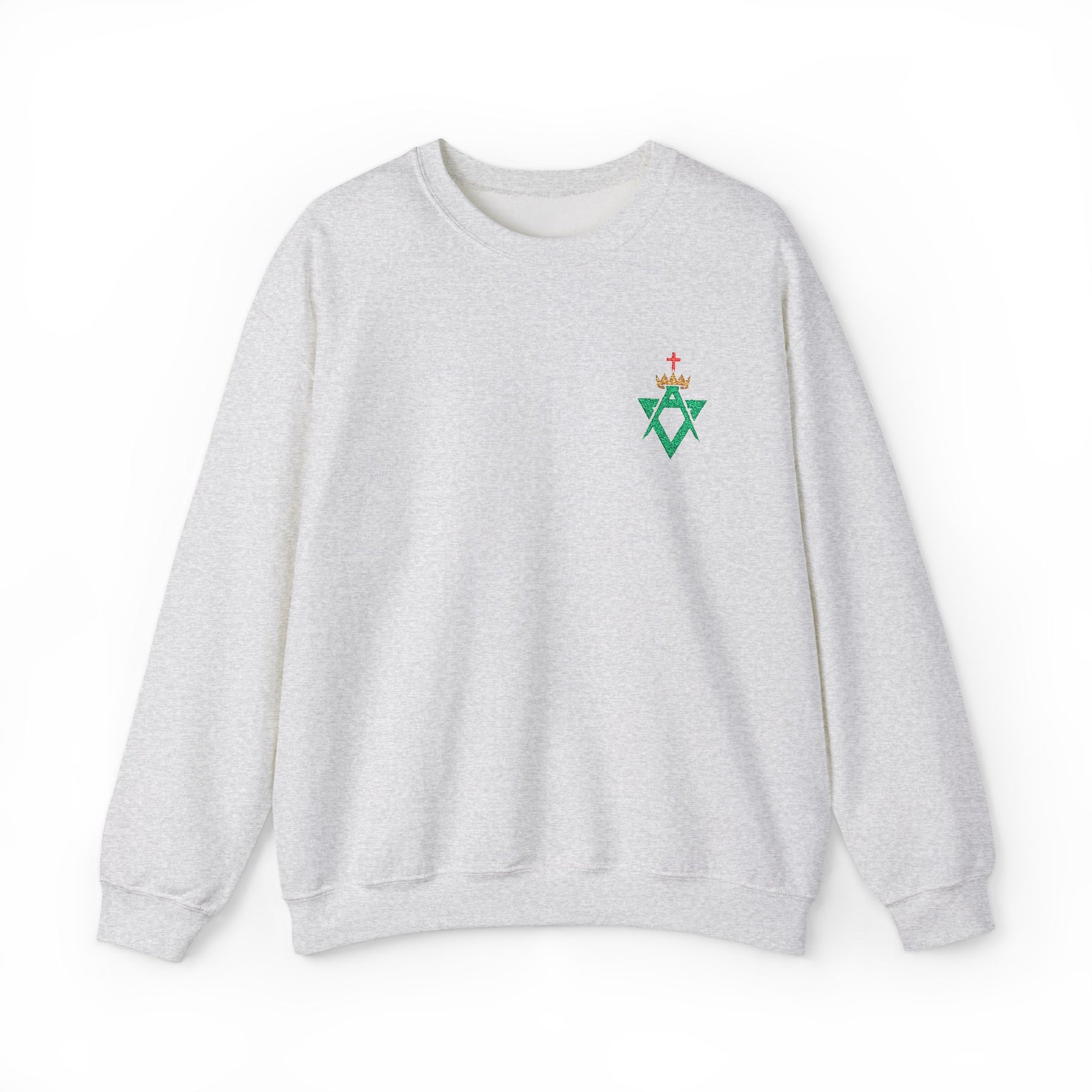 Allied Masonic Degrees Sweatshirt - Crewneck Front Embroidery - Bricks Masons