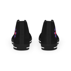 Knight Templar Priests Sneaker - High Top Black & White - Bricks Masons