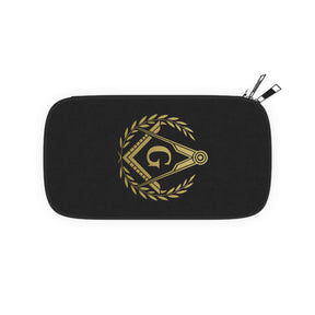 Master Mason Blue Lodge Passport Wallet - Square & Compass G with Wreath - Bricks Masons