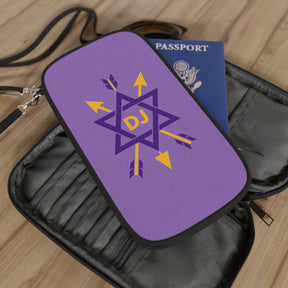 Order of the Secret Monitor Passport Wallet - Purple With Shoulder & Wrist Strap - Bricks Masons