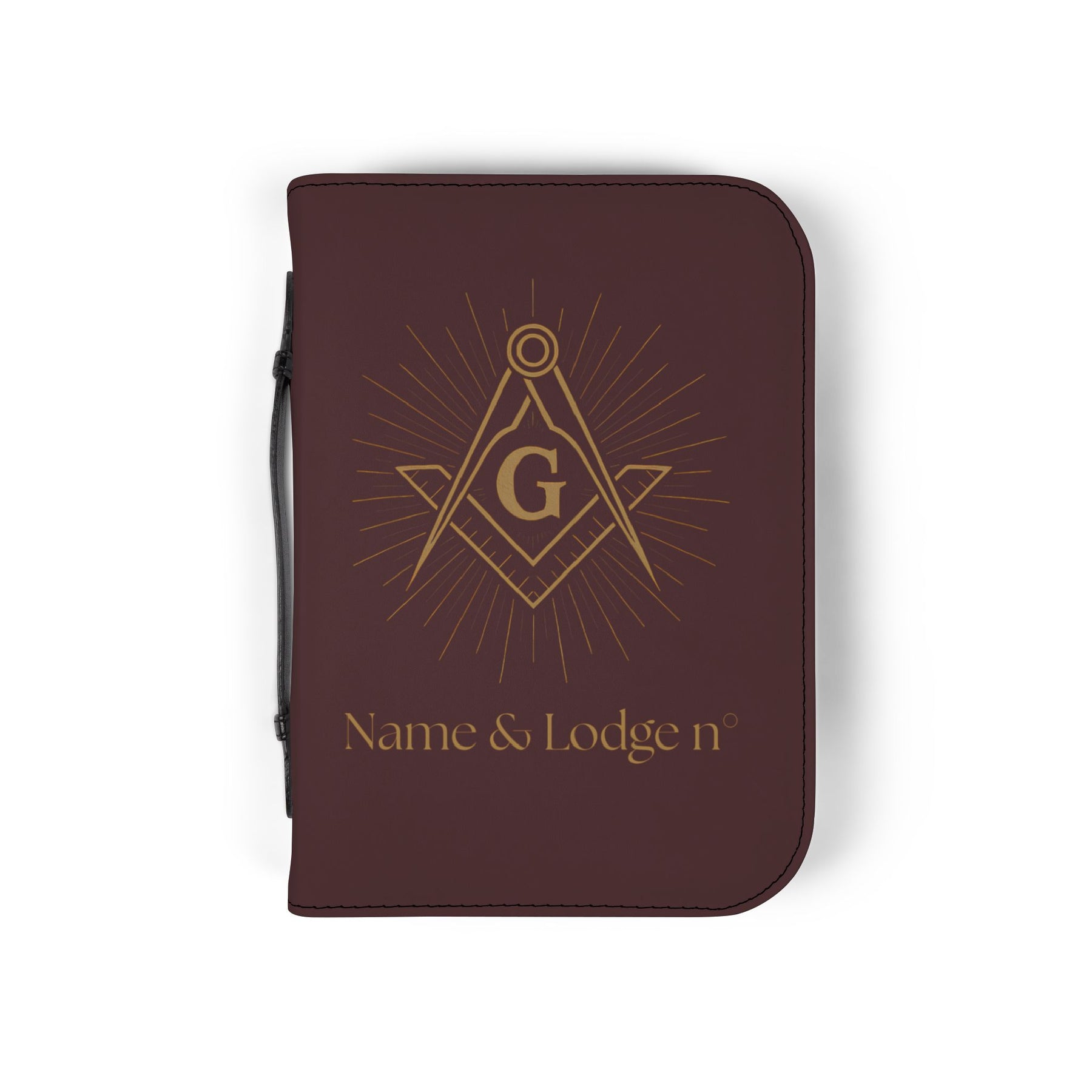 Master Mason Blue Lodge Bible Cover - Customizable Square & Compass G Various Sizes - Bricks Masons