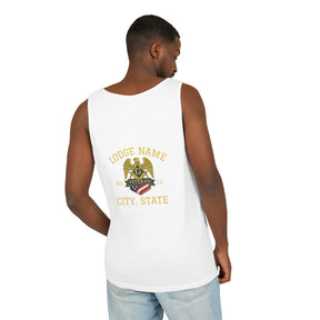 Master Mason Blue Lodge Tank Top - Personalizable Veteran Mason - Bricks Masons