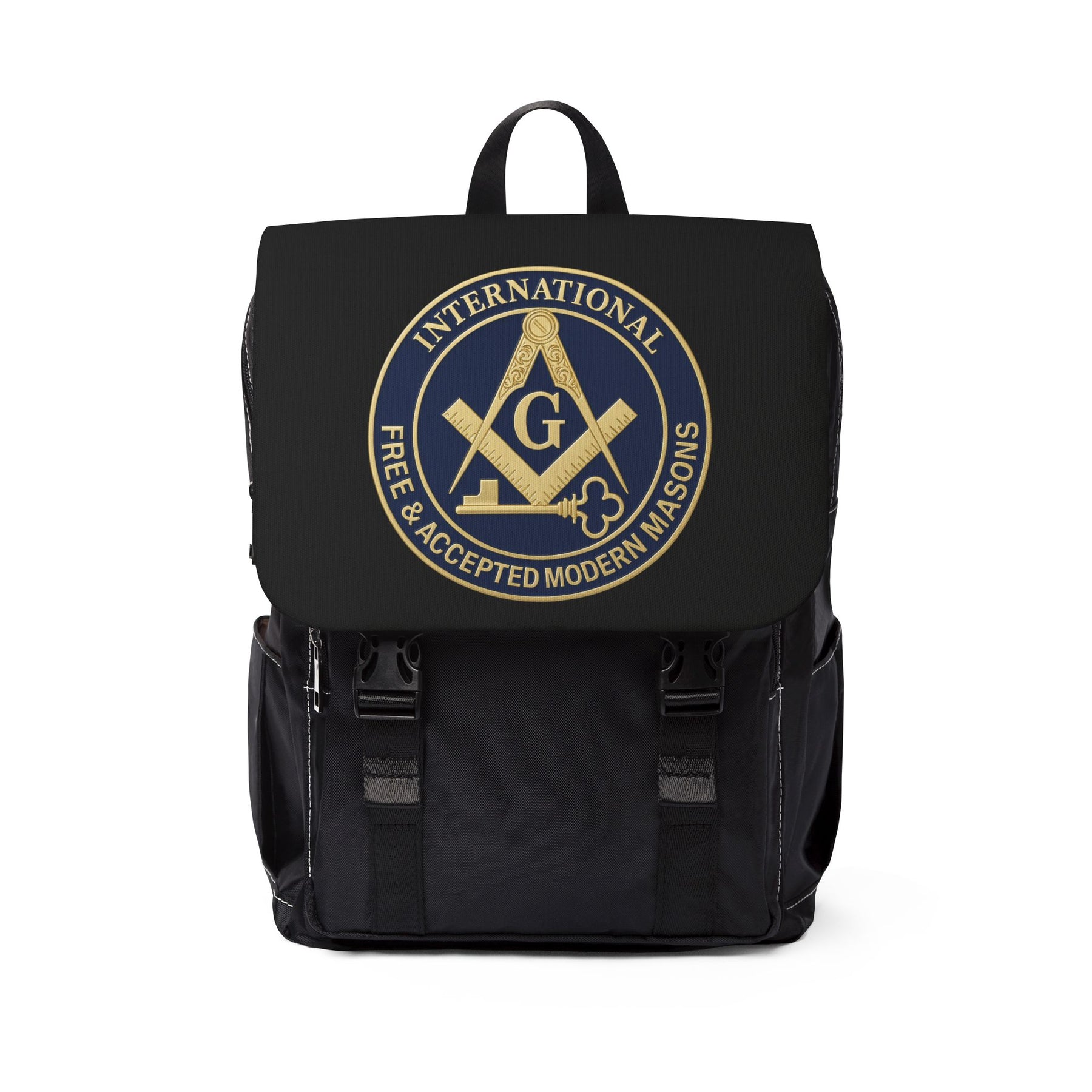 International Masons Backpack - Black & Blue Resistant Fabric - Bricks Masons