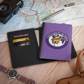 Elks of the World Passport Cover - IBPO Purple PU Leather - Bricks Masons
