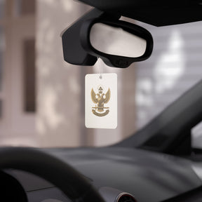 33rd Degree Scottish Rite Car Air Freshener - Double Headed Eagle & Crown Design - Bricks Masons