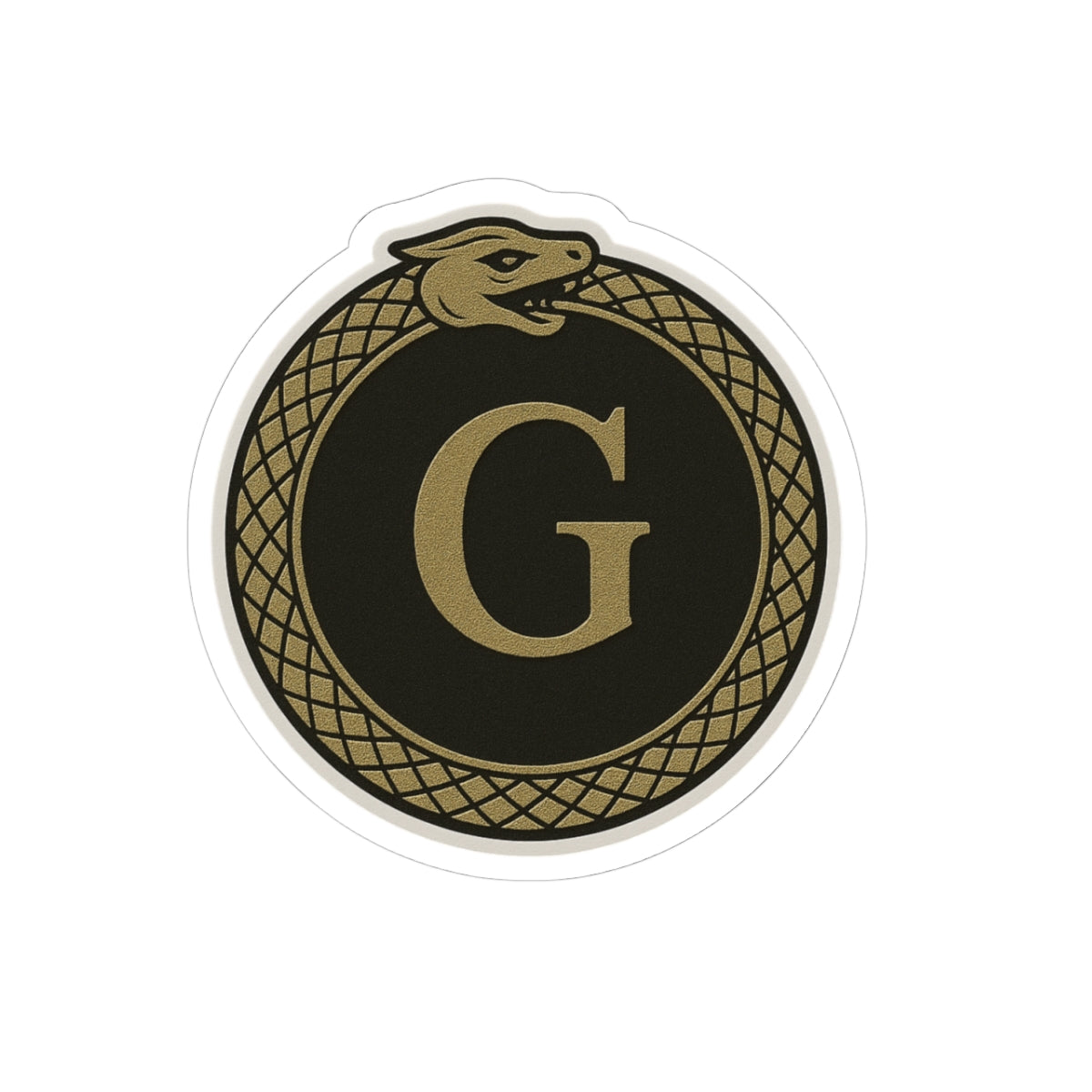 Master Mason Blue Lodge Sticker Decal - Kiss-Cut Ouroboros - Bricks Masons