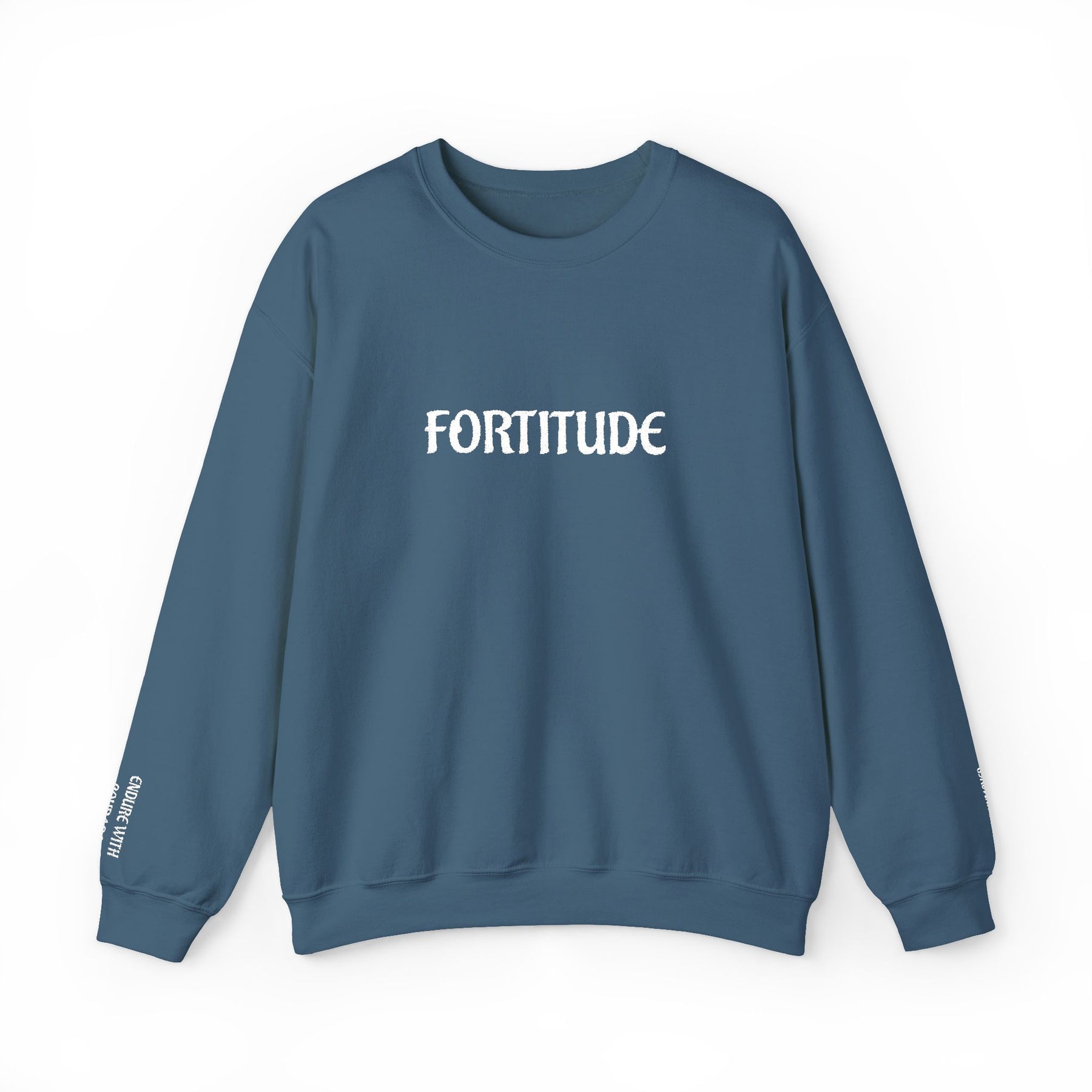 Master Mason Blue Lodge Sweatshirt - Fortitude Endure with Courage Square & Compass - Bricks Masons
