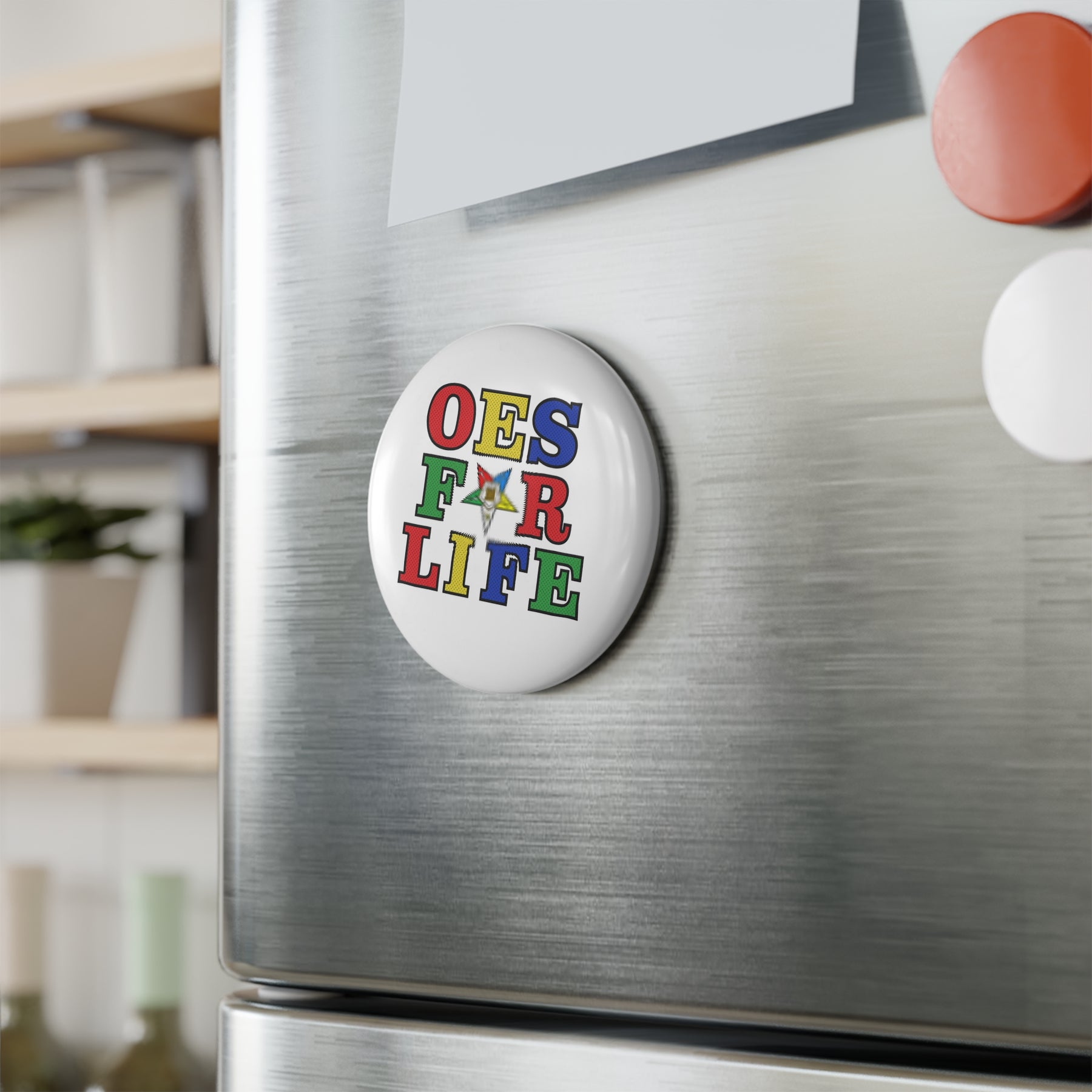 OES Magnet - Decorative Refrigerator - Bricks Masons