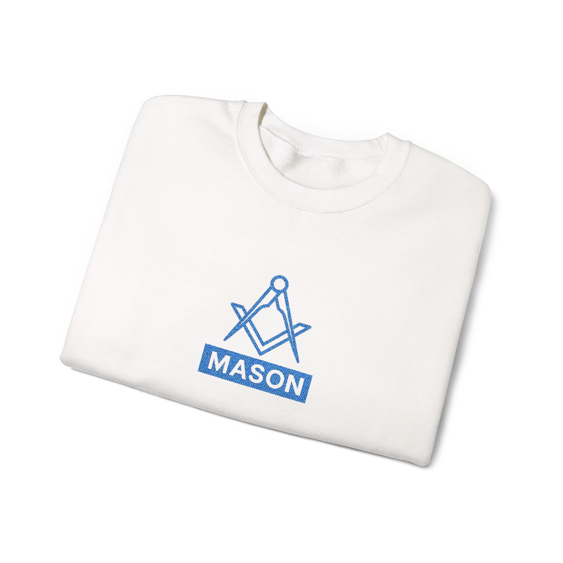 Master Mason Blue Lodge Sweatshirt - Classic Mason Square & Compass Design - Bricks Masons