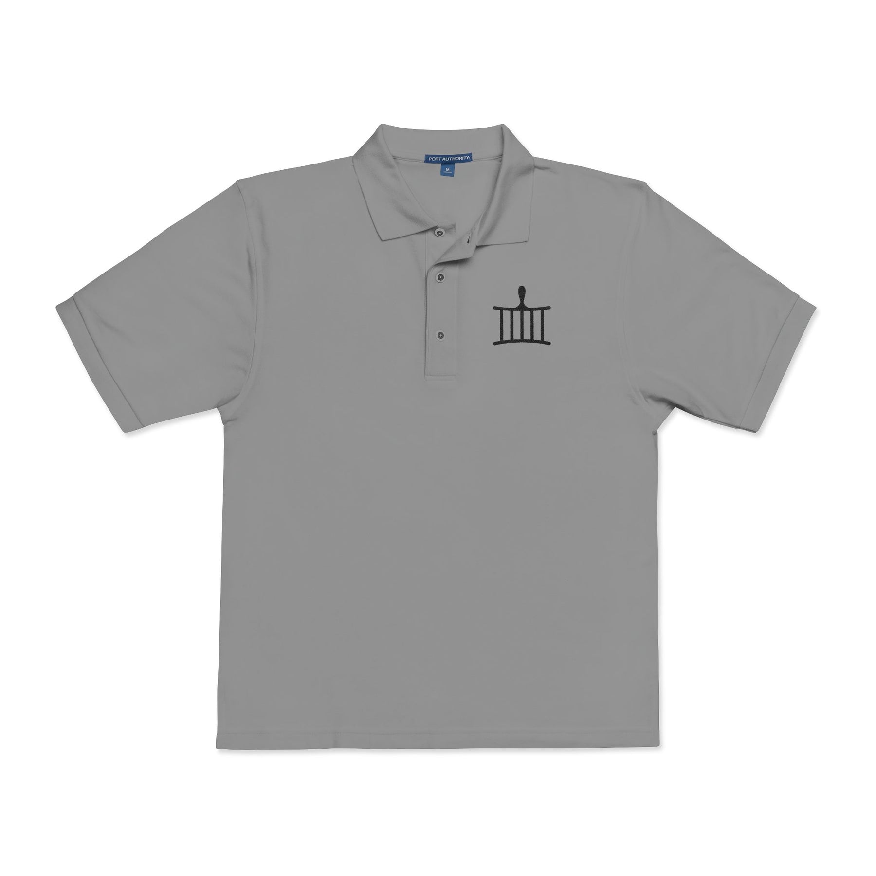 St. Lawrence The Martyr Polo Shirt - Embroidered Black Emblem Various Colors - Bricks Masons