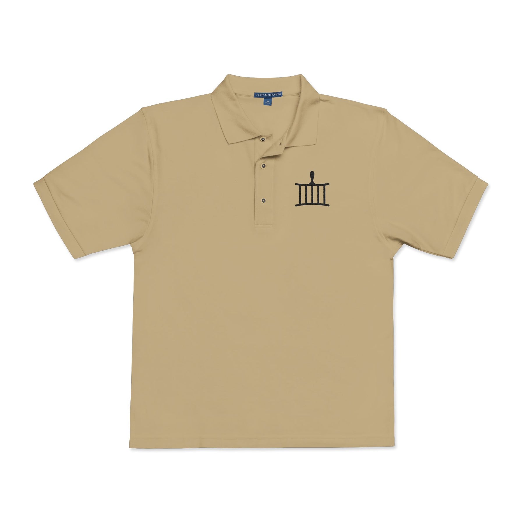 St. Lawrence The Martyr Polo Shirt - Embroidered Black Emblem Various Colors - Bricks Masons