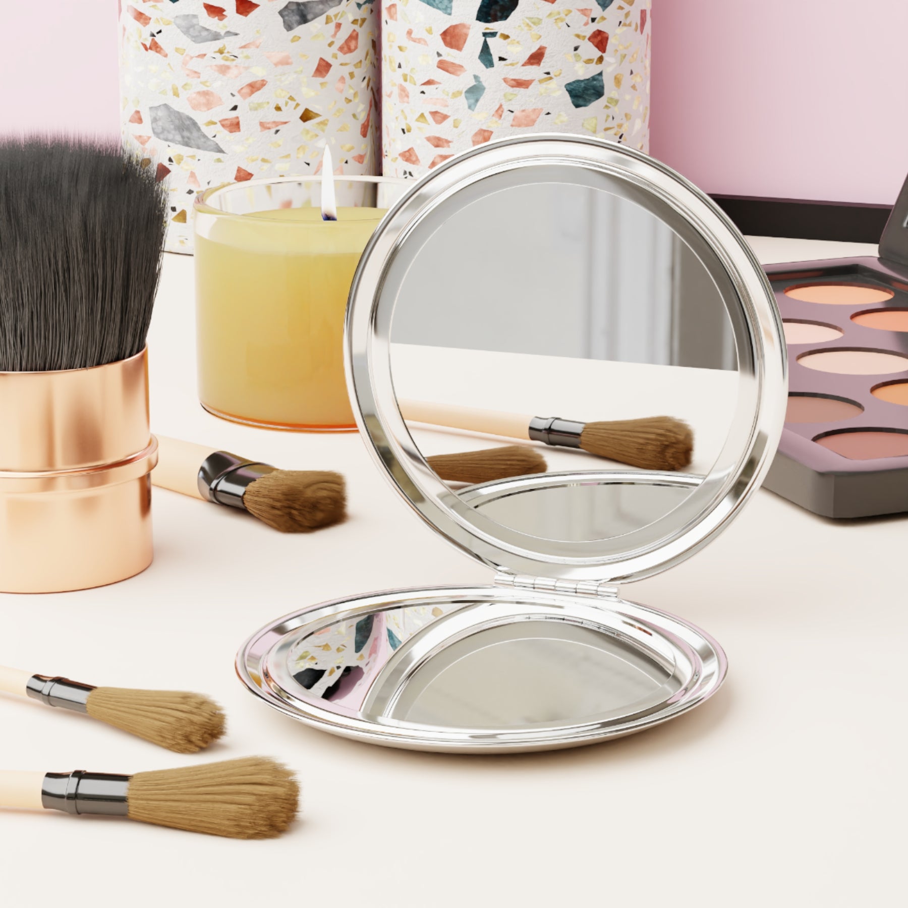 Compact Travel Mirror - Bricks Masons