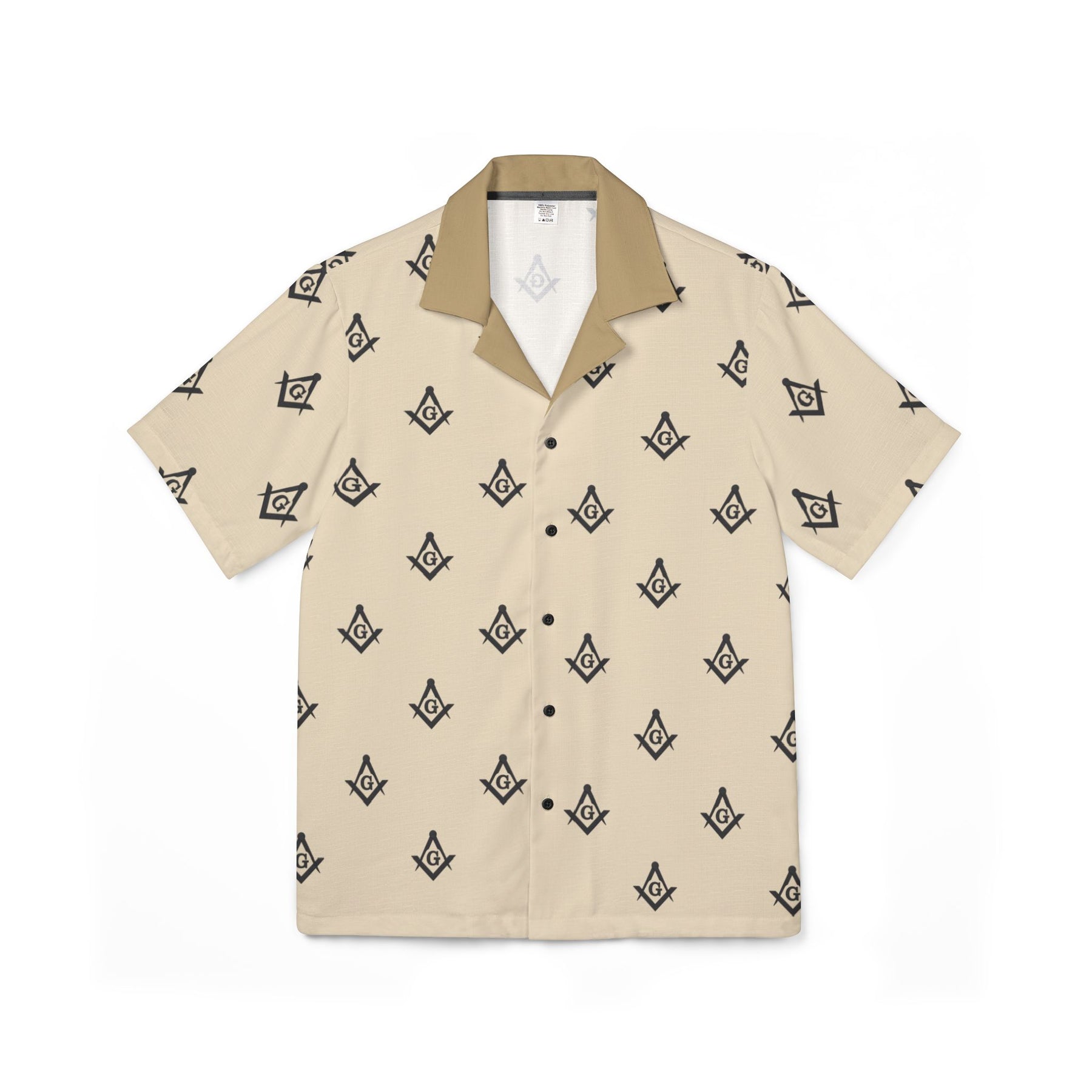 Men's Hawaiian Camp Shirt (AOP) - Bricks Masons