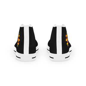 Red Branch of Eri Sneaker - High Top Black & White Golden Emblem Red Branch - Bricks Masons