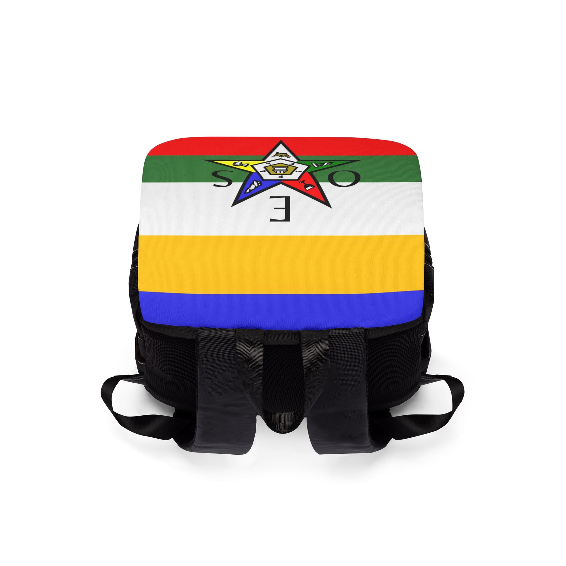 OES Backpack - Colorful Star With Multiple Compartments - Bricks Masons