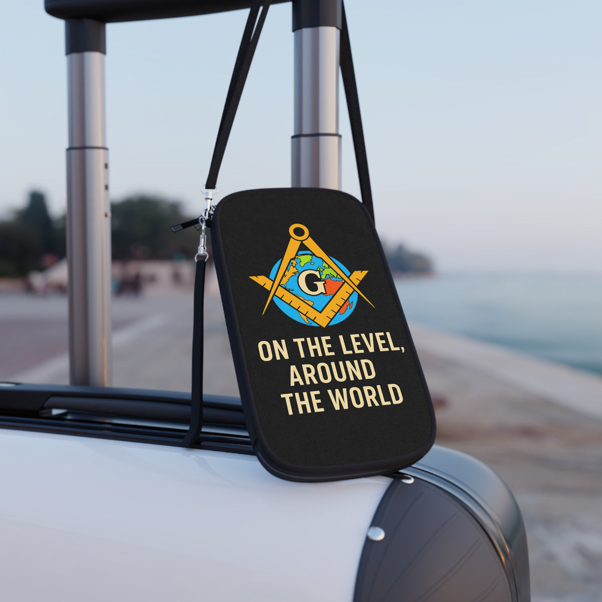 Master Mason Blue Lodge Passport Wallet - On The level Around the world - Bricks Masons