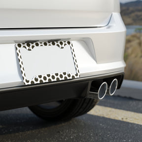 Master Mason Blue Lodge License Plate Frame - Seamless Gold Ouroboros G Pattern - Bricks Masons