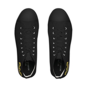 Master Mason Blue Lodge Sneaker - High Top Black & White Sole Black Canvas Veteran Mason - Bricks Masons