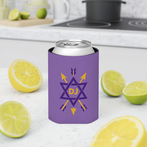 Order of the Secret Monitor Can Cooler - Purple Polyester Exterior - Bricks Masons