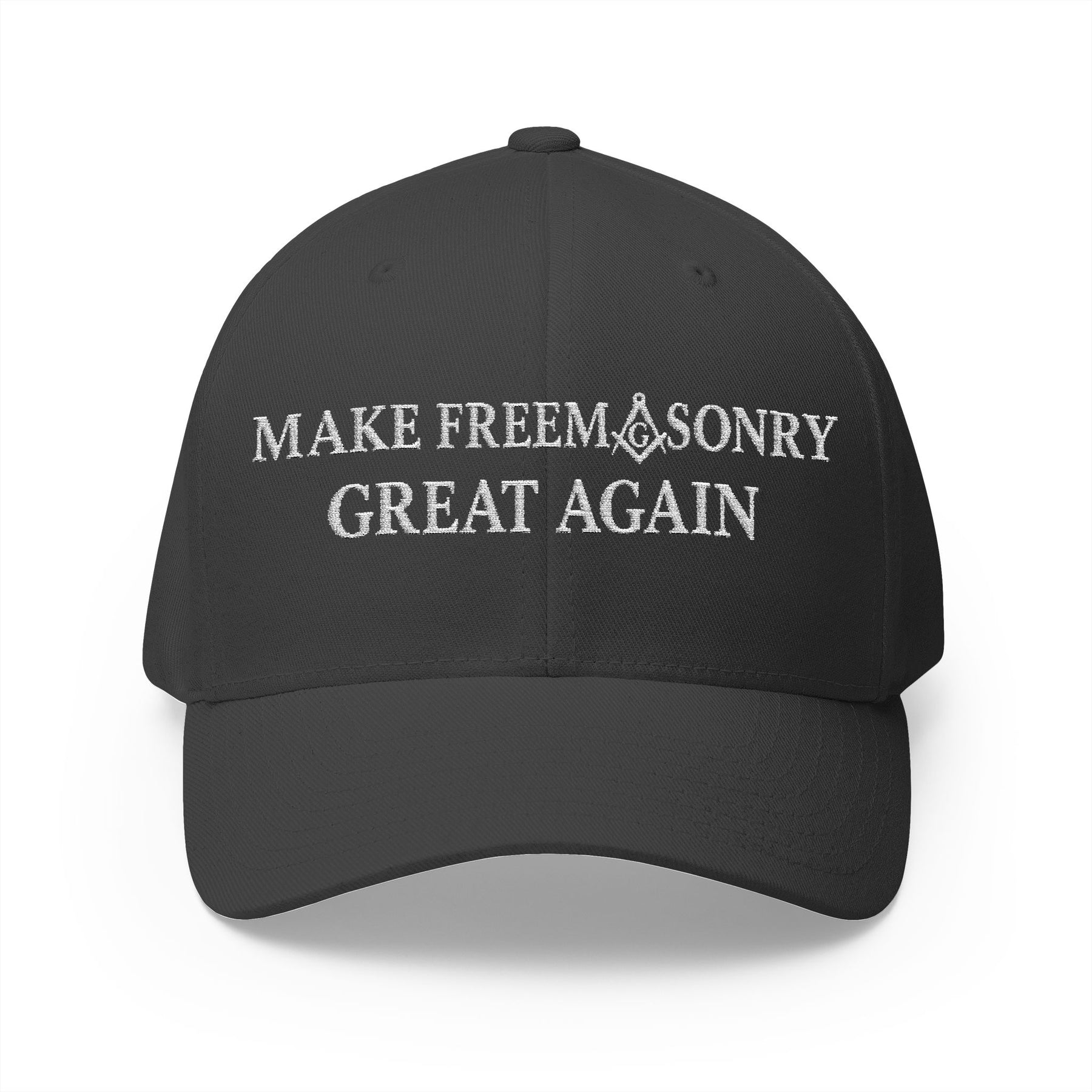 Master Mason Blue Lodge Baseball Cap - Embroidered Make Freemasonry Great Again - Bricks Masons