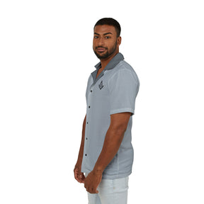 Men's Hawaiian Camp Shirt (AOP) - Bricks Masons