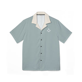 Men's Hawaiian Camp Shirt (AOP) - Bricks Masons