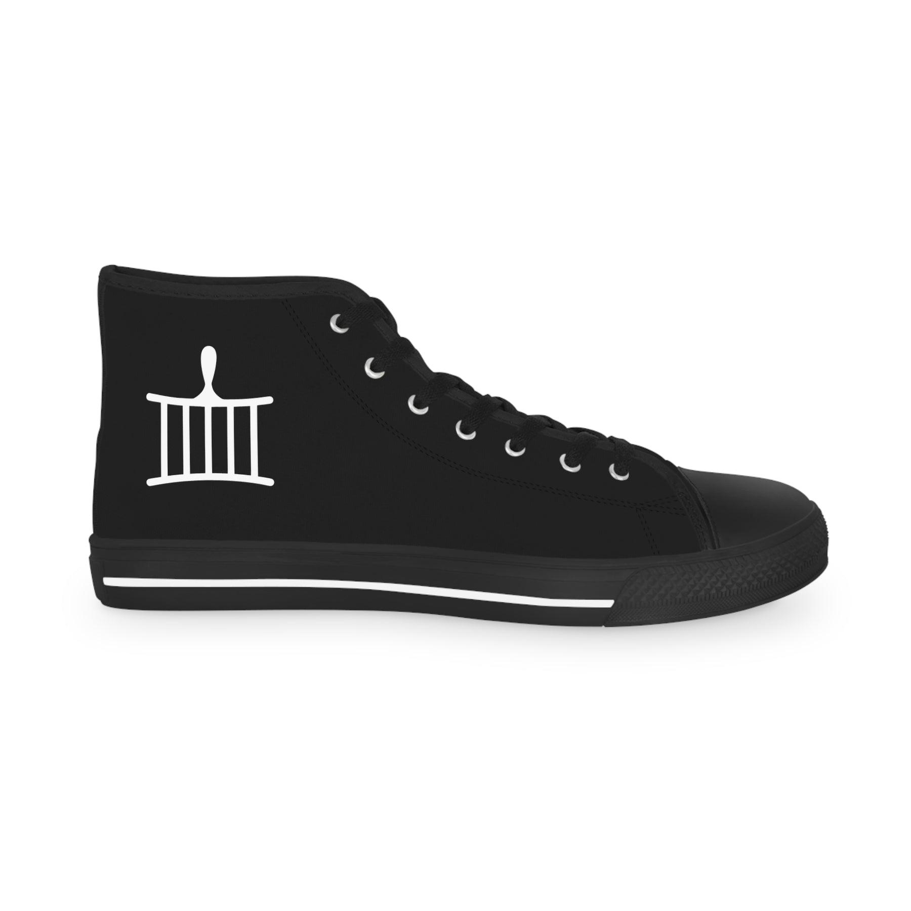 St. Lawrence the Martyr Sneaker - High Top Black & White - Bricks Masons