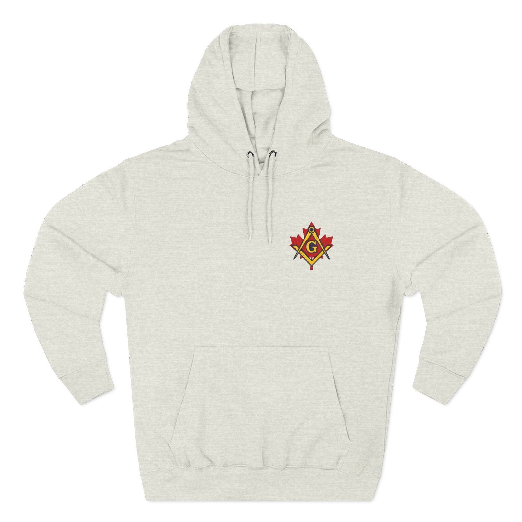 Master Mason Blue Lodge Canada Jurisdiction Hoodie - Stitched Insignia Detail - Bricks Masons