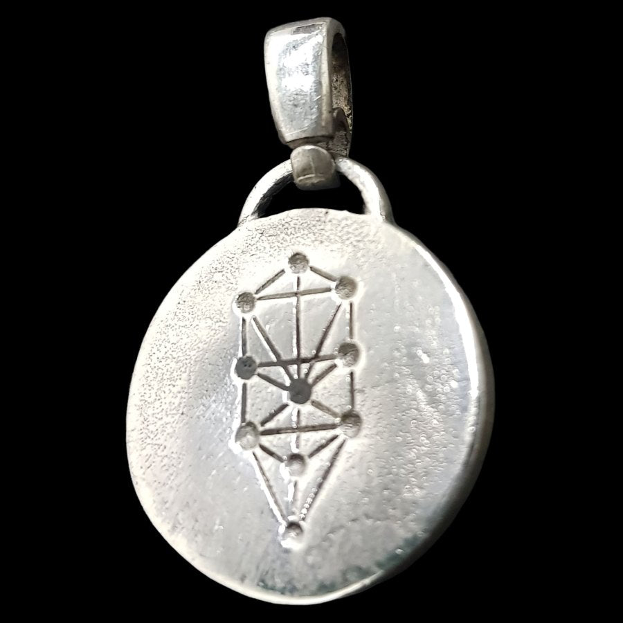 I said Kabbalah REVEAL DARK SIDE Vav Jet Yud Name of God 33 YEHUIAH in silver 2.5 Cm 9 Gr Art 1597 - Bricks Masons