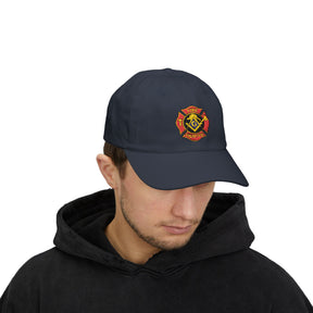 Master Mason Blue Lodge Baseball Cap - Embroidered Firefighter Mason Dad Cap - Bricks Masons