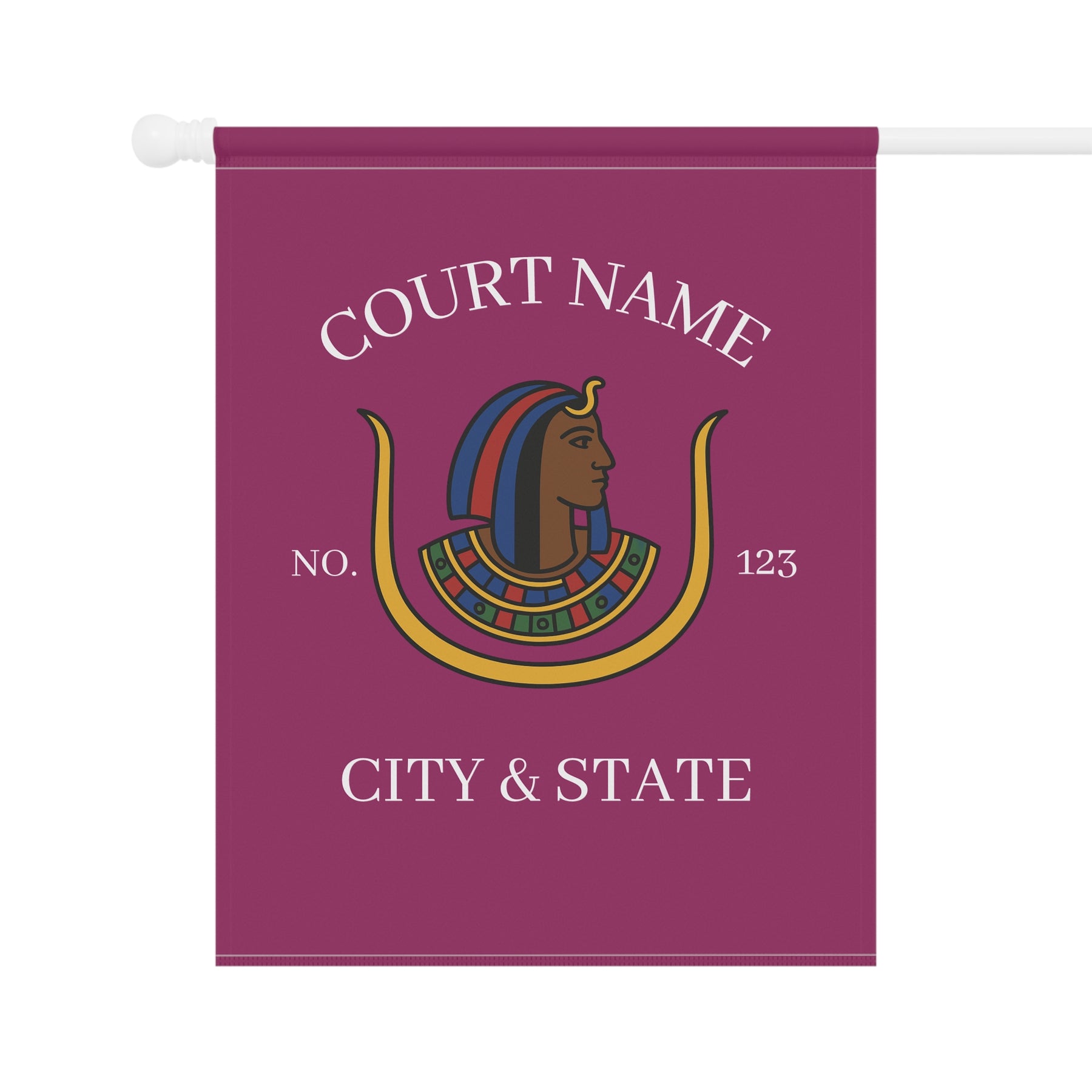 DOI Yard Flag - Printed Poly Poplin With Personalization - Bricks Masons