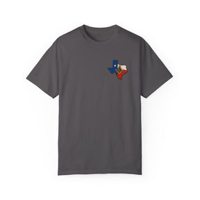 Master Mason Blue Lodge T-Shirt - Garment-Dyed Texas Mason - Bricks Masons