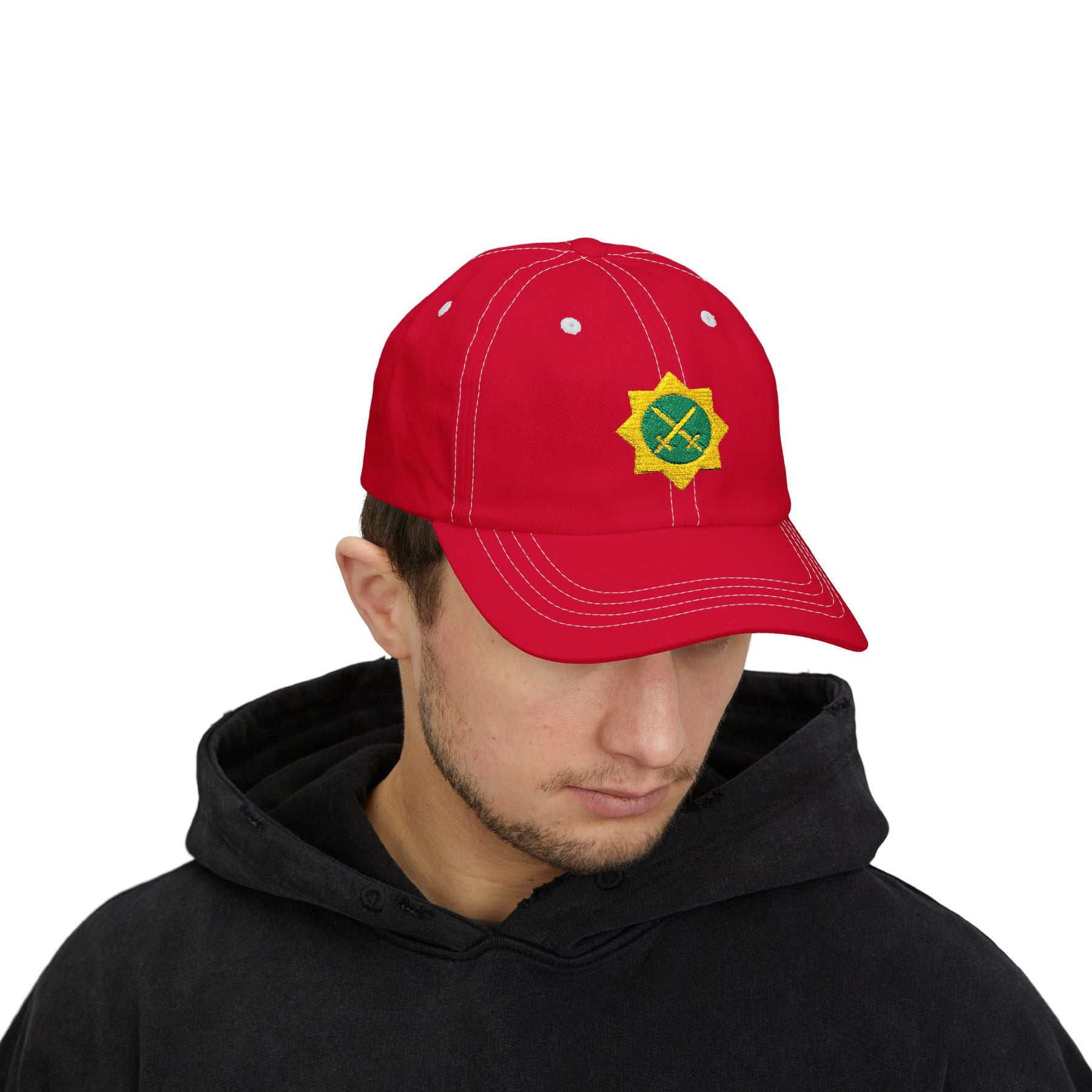 Red Cross of Babylone Baseball Cap - Cotton Various Colors - Bricks Masons