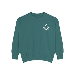 Master Mason Blue Lodge Sweatshirt - Embroidered Square & Compass - Bricks Masons