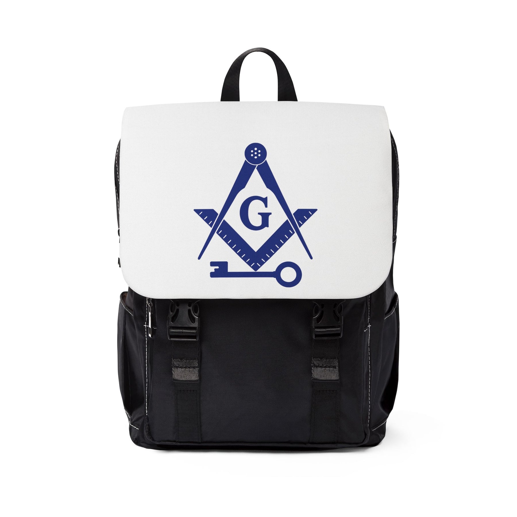 International Masons Backpack - White & Blue Resistant Fabric - Bricks Masons