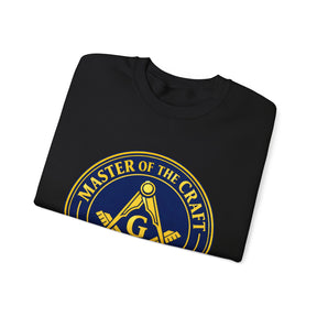 Master Mason Blue Lodge Sweatshirt - Square & Compasses with G Master of The Craft