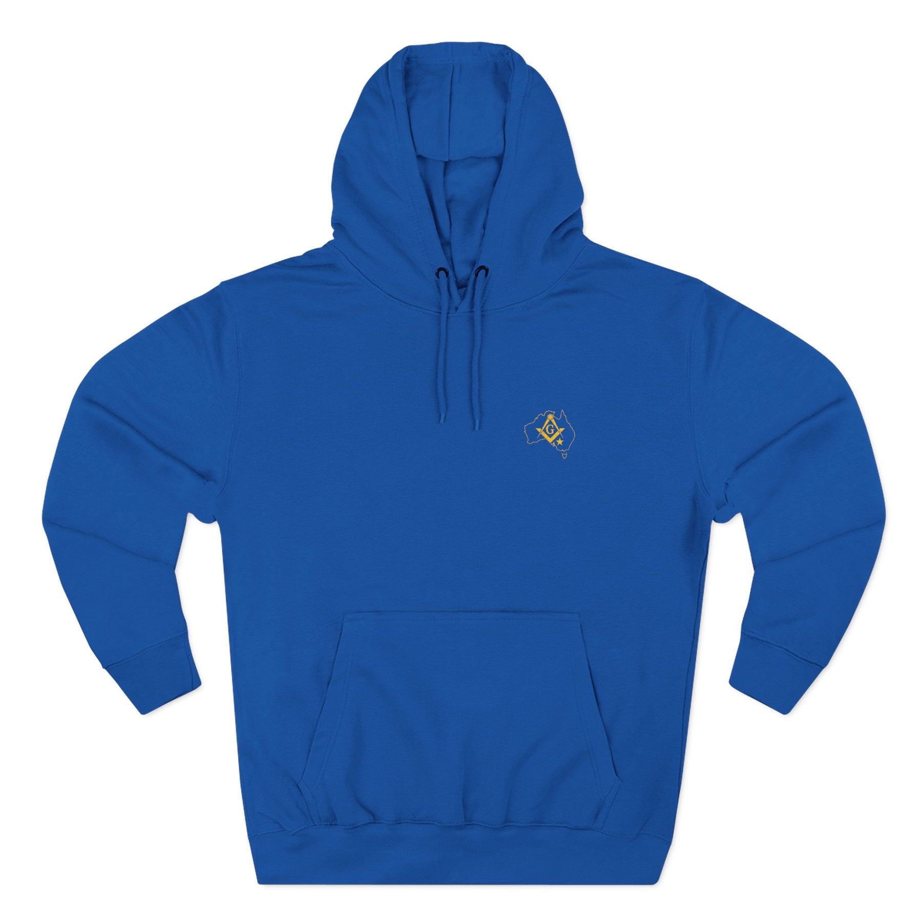 Master Mason Blue Lodge Australia Jurisdiction Hoodie - Embroidered Front Emblem - Bricks Masons