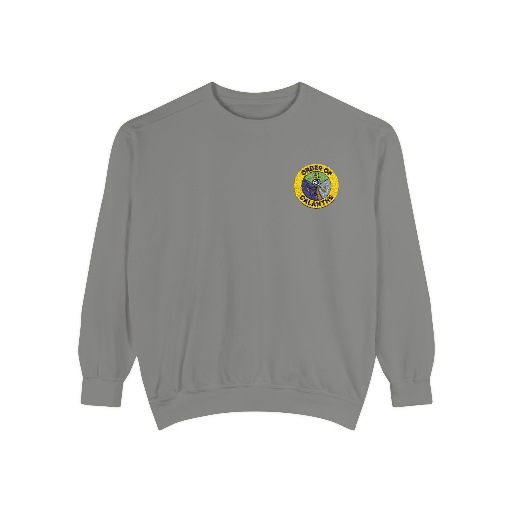 Order of Calanthe Sweatshirt - Left Chest Embroidered Badge - Bricks Masons