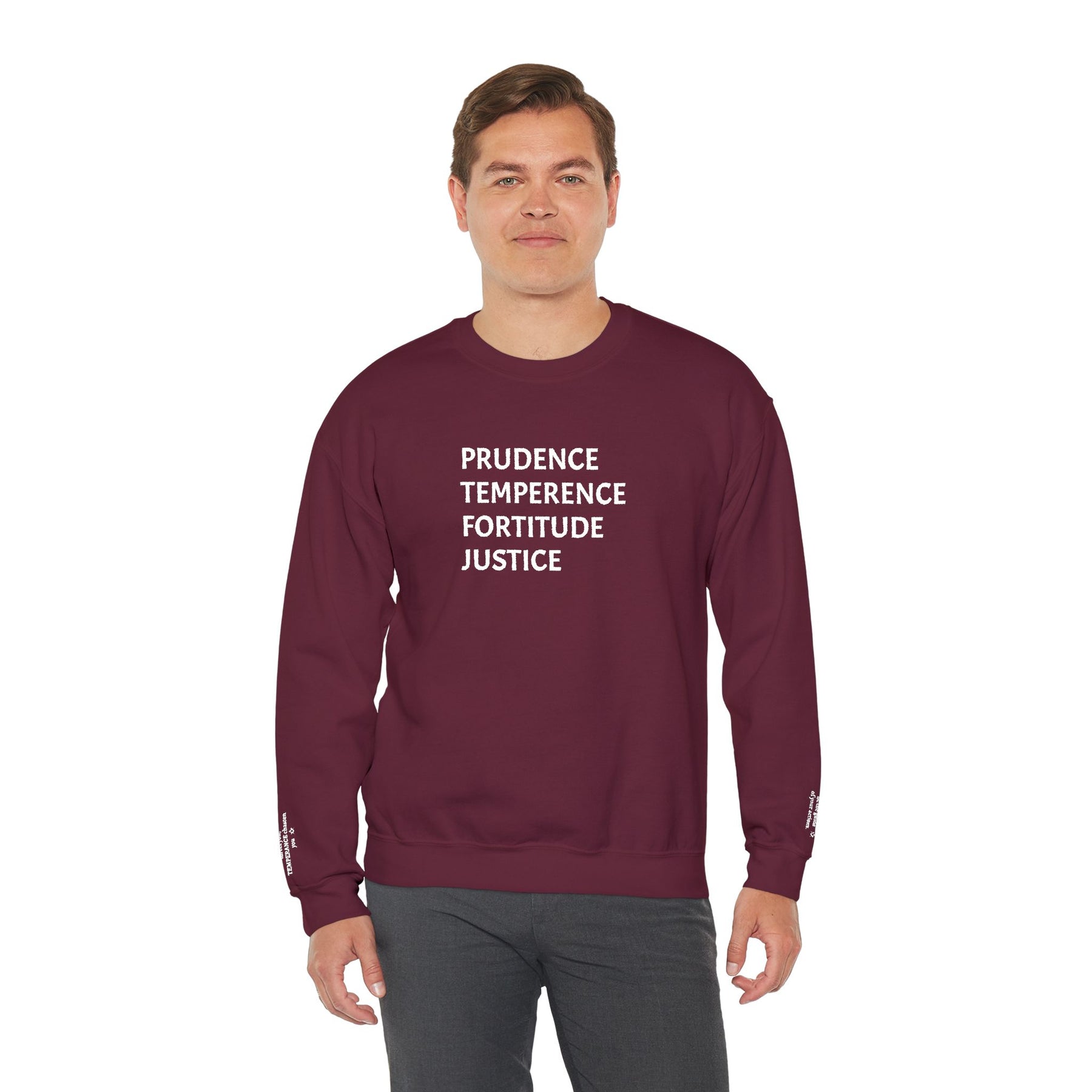 Sweatshirt - The Four Cardinal Virtues - Bricks Masons