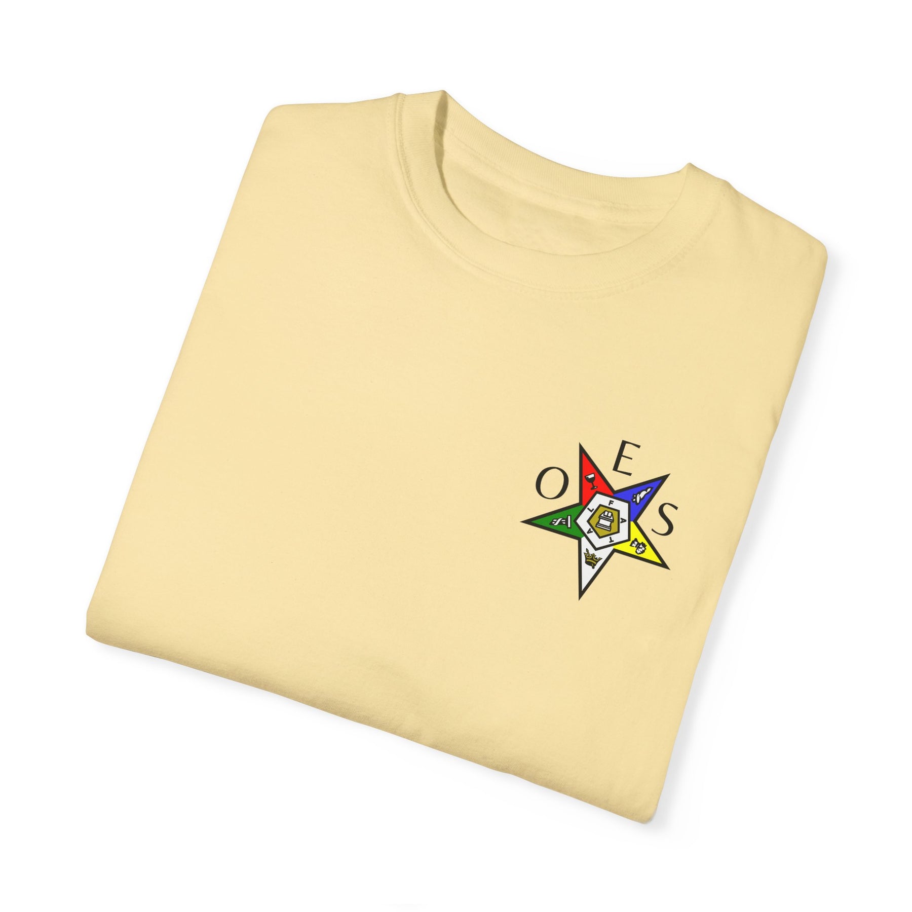 OES T-Shirt - Garment-Dyed Tee OES Star Various Colors - Bricks Masons