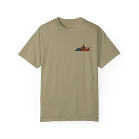 Master Mason Blue Lodge T-Shirt - Garment-Dyed Virginia Mason - Bricks Masons